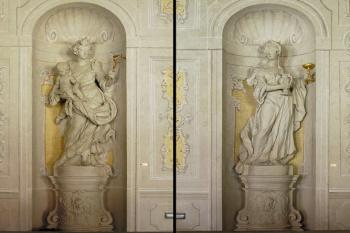 socha Lásky a Moudrosti v předsálí (J. Winterhalder, 1731 - 1732) (© de ardoise 06/2005)