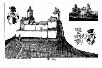 rekonstrukce hradu podle R. Vojkovského (© jan heřman, 02/2012)
