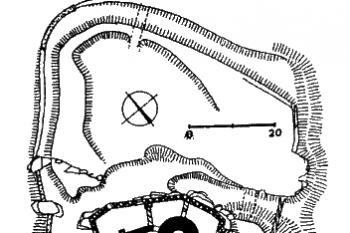 půdorys hradu ( © T. Durdík podle J. Muka (in Ilustrovaná encyklopedie českých hradů, Libri, Praha 1999))