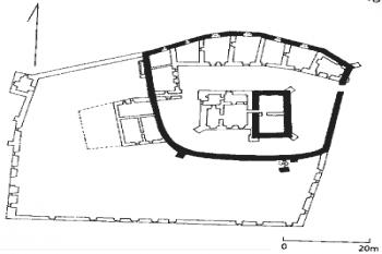 půdorys hradu ( © S. Świszczowski, K. Kubik (in Leksykon zamkow w Polsce, Arkady, Warszawa 2003))