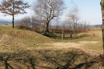 Celkový pohled na plochu šancí (dobře jsou zde patrné nájezdy pro děla) ( © Miroslav BITTER 04/2007)