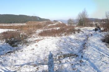 panorama východní částí areálu šancí z jednoho z astionů v jižní části východní části šancí ( © Jan P. Štěpánek 01/2010)