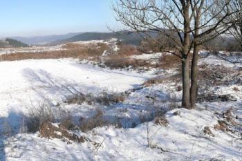 panorama východní části areálu zanikajících šancí z místa Uherské brány ( © Jan P. Štěpánek 01/2010)