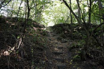 Prostor brány do předhradí ( © Iva Spurná 28.9.2009)