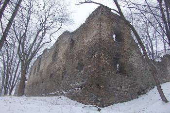 Vnější nároží budovy v jihovýchodní části hradu ( © Roman Řezáč 01/2005)