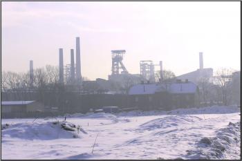ranní partie z vítkovickými železárnami ( © Jan P. Štěpánek 01/2006)