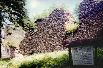Zřícenina hradu Volfštejn u Černošína (© Pavel Vítek 09/2010)