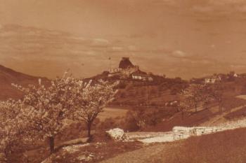 Kamýk u Litoměřic - Historická pohlednice z počátku 20.století - (soukr.sbírka IvoR) (© Jos.F.Fuhr - Teplitz)