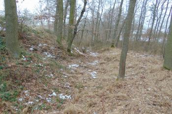 Zakončení příkopu na severu (© Dušan Dohňanský  01/2022)