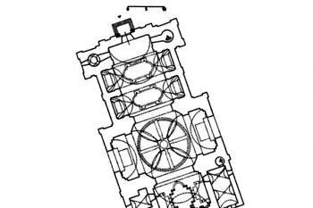 půdorys kostela ( © kol: Umění baroka na Moravě a ve Slezsku, Academia, Praha 1996)