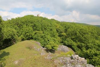 Pohled na hrad z nedaleké vyhlídky. (© Luděk Vláčil 05/2016)
