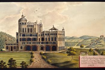 Hrad na obr. I.A.Venuta z r. 1823 (© Jan Antonín Venuto, 1823)