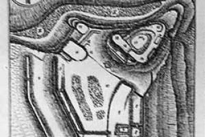 půdorys ( © R. Šimeček pro knihu A. Sedláčka, 1911)