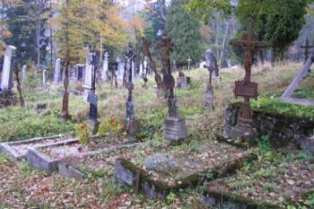 hřbitov s litinovými kříži (© Daniela Fantová, 10/2006)