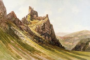 pohled na hrad od severu v pol. 19. století ( © Thomas Ender (1793 - 1875))