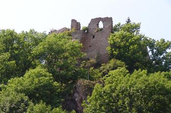 Pohled na hrad z obce ( © Roman Řezáč 08/2005)