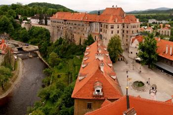 panoramativký výhled z hradní věže (© Stanislav Drda, 05/2013)