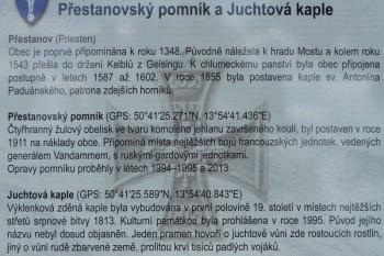 Juchtová kaple na křižovatce Unčín - Přestanov - Stradov (© František Kinař 05/2017)