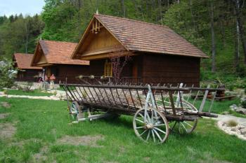Chatky v areálu, které slouží k ubytování návštěvníků ( © Miroslav BITTER 05/2008)