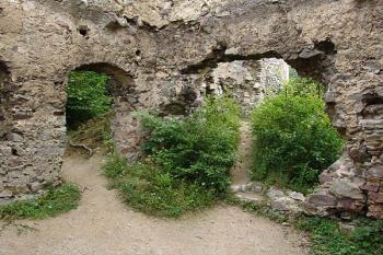 Zbytky budov jádra hradu ( © Roman Řezáč 09/2005)