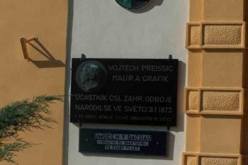 Pamětní deska Vojtěcha Preissiga (© Vladimír Studecký 10/2005)