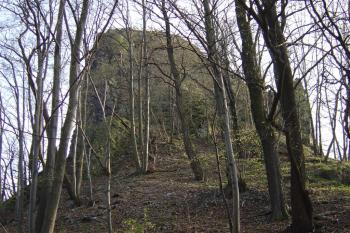 Vrabinec -  ruina skalního hradu (© Karel Světlík, 01/2010)