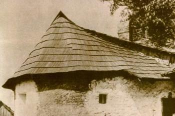 dobový pohled na hradební baštu ( © archiv Jiřího Tichánka)