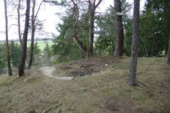 Místo hradu Kyjova na Malesické skále ( © Jiří Čížek 02/2007)