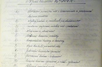 popiska k půdorysu hradu Kyjov (© Tomáš Goesl 03/2004)