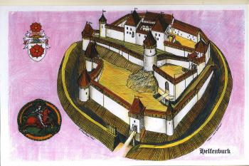 rekonstrukce hradu podle T. Durdíka (© jan heřman, 02/2012)