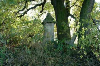 Poslední viditelný pozůstatek z kdysi ohromného zámku (© Aleš Marek 11/2005)