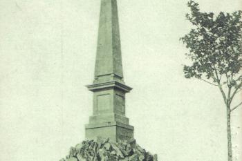 Teplice - pomník Hanse Kudlicha - Pohlednice z počátku 20.století (soukr.sbírka IvoR) ( © anon.)