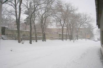 pás hradeb při ústí do Přerovské ulice (© ondřej Štěpánek 12/2005)