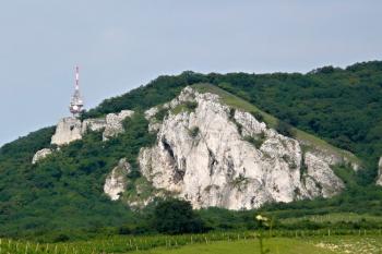 celkový pohled na lokalitu bývalého hradu od jihozápadu, cestou do Perné (© Jan P. Štěpánek 07/2010)