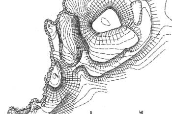 plán hradu podle J. Ungera a M. Plačka (© M. Plaček: Ilustrovaná encyklopedie moravských hradů, hrádků a tvrzí, Libri, Praha 2001)