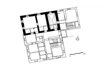 Půdprys přízemí zámku (Kolektiv autorů, Encyklopedie českých tvrzí, 3. díl, [S-Z], Argo, 2005, str. 767)