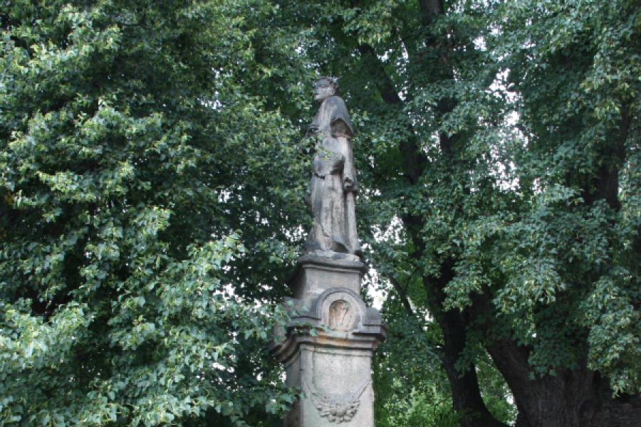socha sv. Vavřince
