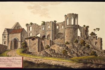 Klenová na obr. I.A.Venuta z roku 1821 (© Ing. Karel Kubín, 09/2017)