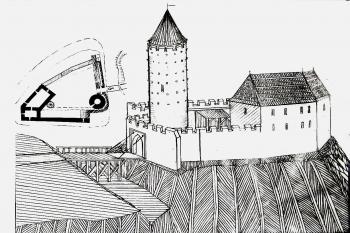 raně gotická podoba hradu (© jan heřman, 10/2014)