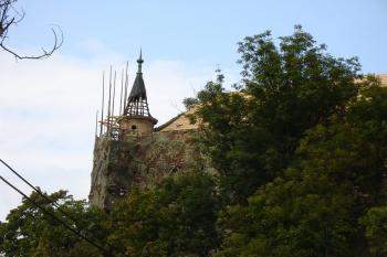 Nová střecha na vížce (© Jiří Čížek, 09/2008)