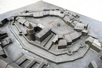 model Horního města se zámkem a opevněním ( © Jan P. Štěpánek 07/2008)