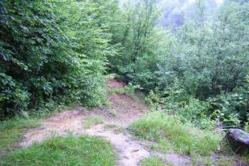 Erodující severní strana jádra (© Jan P. Štěpánek 2005)