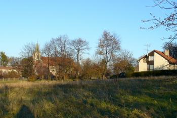 Pohled od jihozápadu na bývalou západní frontu zaniklého panského dvora ( © Petra Němcová 11/2006)