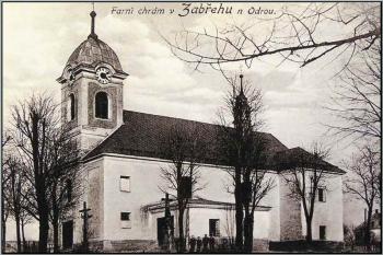 pohled na farní kostel v roce 1905 ( © Ostrava 1880 - 1939 (Irena Korbelářová, Henryk Wawreczka, Zdeněk Wludyka, Rudolf Žáček: WART, 2000))
