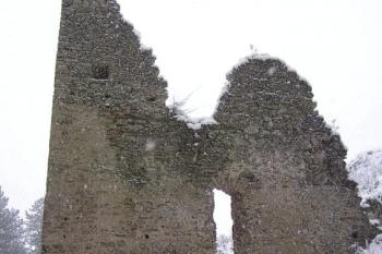 východní stěna jihovýchodní dělové bašty ( © Jan P. Štěpánek 11/2007)