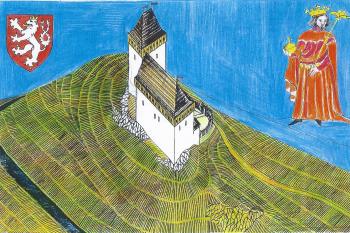 rekonstrukce hradu podle T. Durdíka (© jan heřman, 02/2012)