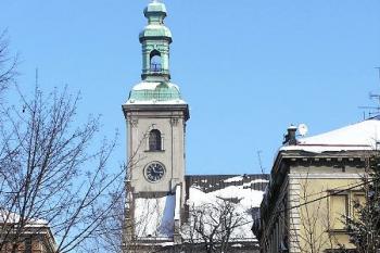 Pohled na kostel od jihozápadu. ( © Jan P. Štěpánek 03/2006)