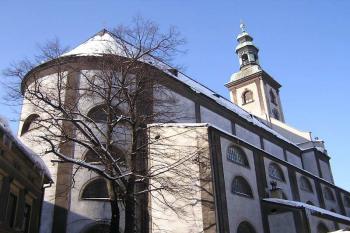 Pohled na evangelický kostel od východu. ( © Jan P. Štěpánek 03/2006)