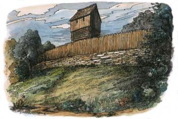 Finální podoba hradiště ( © Ing. Arch. Ondřej Šefců 2005)