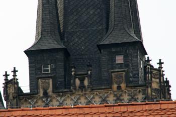 Ochoz vyhlídky na věži kostela ( © Iva Spurná 21.1.2008)